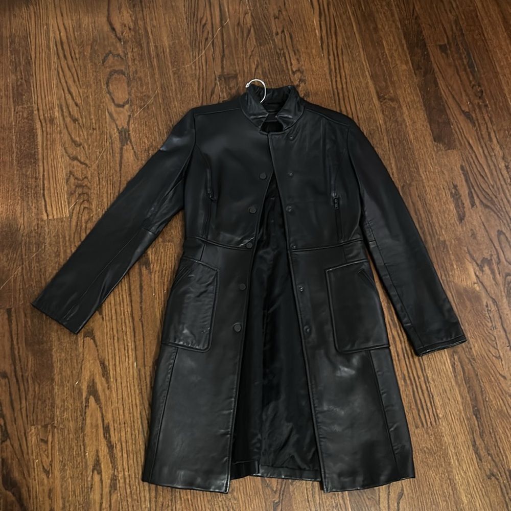 Women’s 100% shell leather Kenneth Cole Reaction jacket XS - Picture 2 of 6